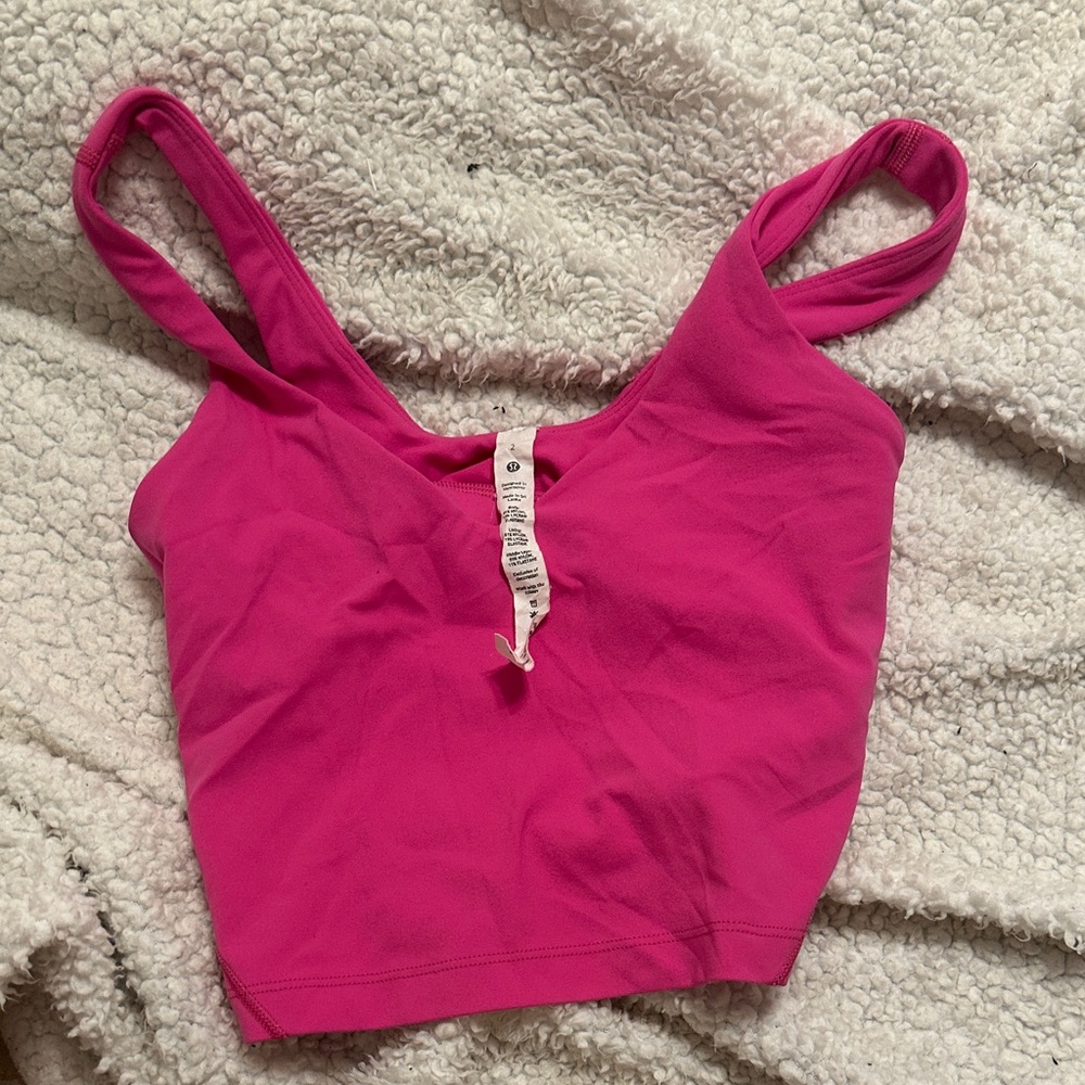 Lululemon Athletica Fuchsia Cropped Tank